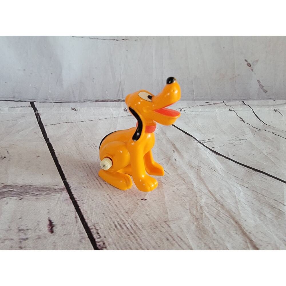Tomy 1977 Disney Pluto the Dog Wind-Up Jumping Figure READ